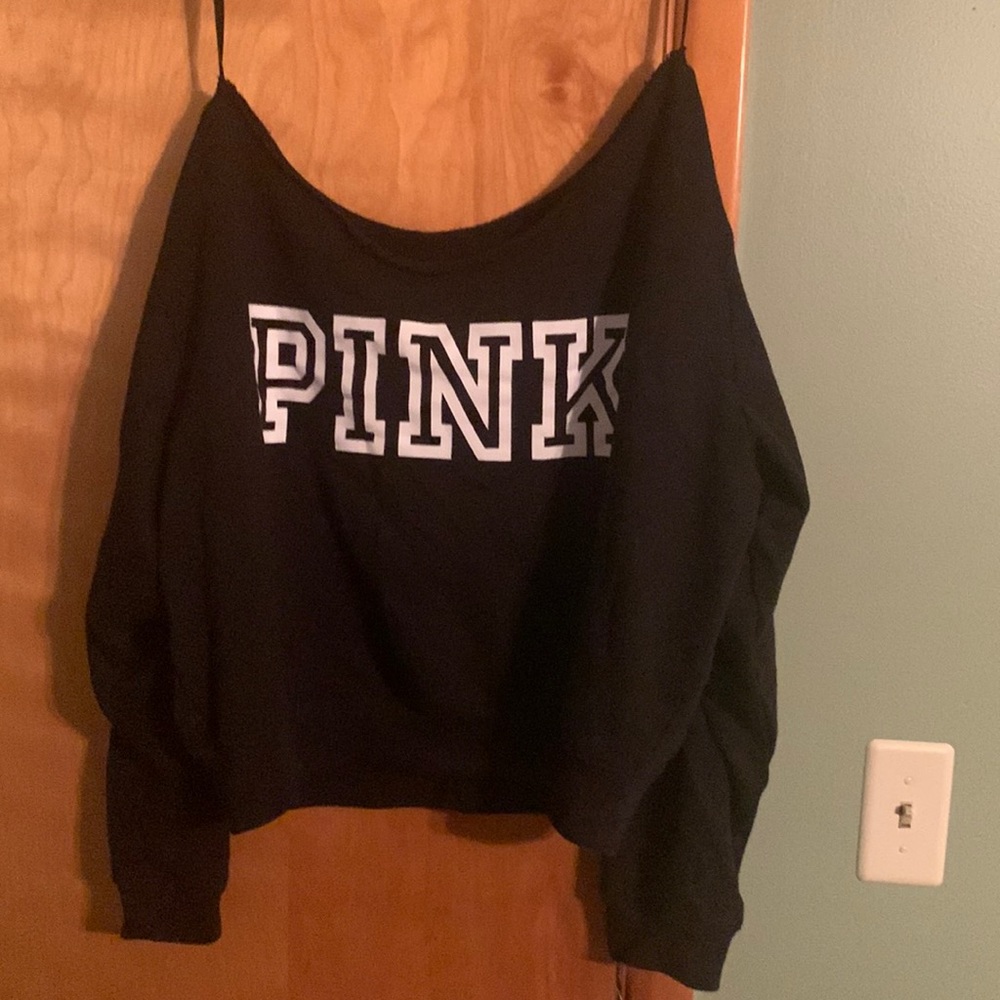 Cropped wide crew neck from Pink